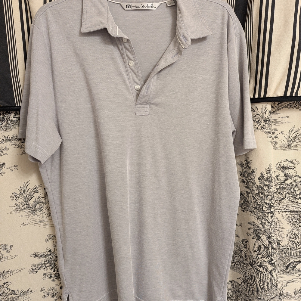 Men's Light Gray Polo Shirt